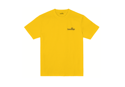 un hommage - t-shirt, yellow